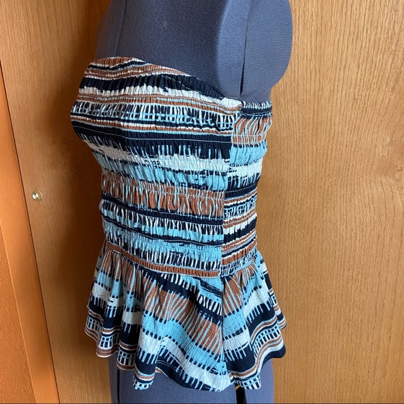 NWT Anthropologie Porridge Smocked Peplum Tube Top - Picture 5 of 10